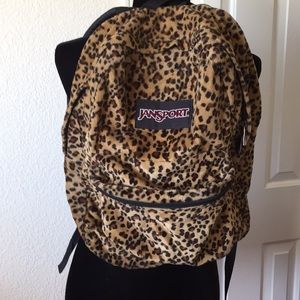 Fuzzy Jansport Backpack